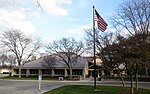 Dublin City Hall (Dublin, Ohio) - from parking lot at 5200 Emerald Parkway